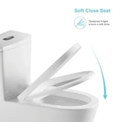 1-Piece Dual Flush 1.2 GPF/0.8 GPF Elongated High Efficiency Skirted Toilet All-in-One Toilet In White Seat Included 16 1-Piece Dual Flush 1.2 GPF/0.8 GPF Elongated High Efficiency Skirted Toilet All-in-One Toilet In White Seat Included -arbor Shop a04192314a70270a11fa50e9c1d6d216