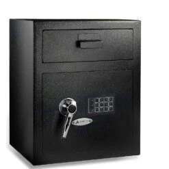 1.1 Cu. Ft. Steel Digital Depository Safe With Digital Keypad, Black
