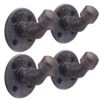 1/2 In. Black Steel Pipe Wall Hook Kit (4-Pack)