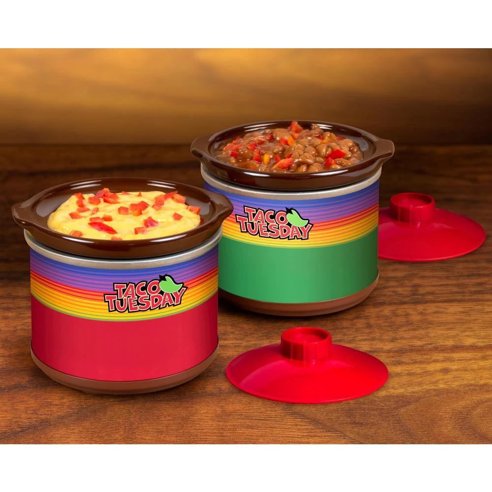 .65 Qt. Red And Green Slow Cooker With Removable Pot 3 .65 Qt. Red And Green Slow Cooker With Removable Pot - Image 3