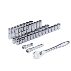 1/2 In. Drive SAE/Metric Ratchet And Socket Mechanics Tool Set (47-Piece) -arbor Shop a6cd11f2e9064cd89e84f7aa41f2021d