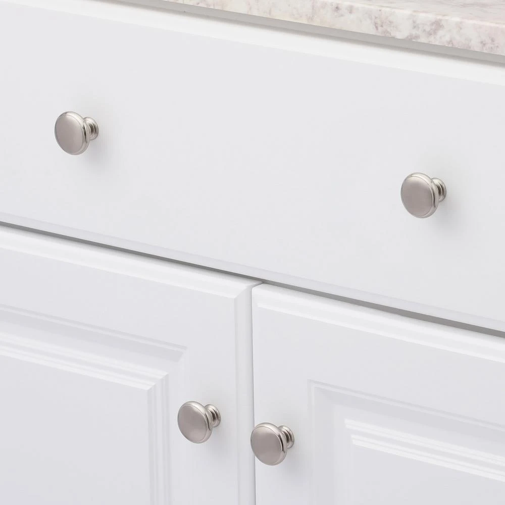 1-3/16 In. Brushed Nickel Classic Knob 2 1-3/16 In. Brushed Nickel Classic Knob - Image 2