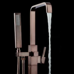 1-Handle Freestanding Floor Mount Roman Tub Faucet Bathtub Filler With Hand Shower In Antique Bronze 12 1-Handle Freestanding Floor Mount Roman Tub Faucet Bathtub Filler With Hand Shower In Antique Bronze -arbor Shop ab70b1d106370478e44905e7fed14d22