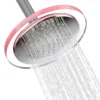 1-Spray 11.81 In. Single Wall Mount Fixed Rain Shower Head In Pink