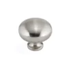 1-1/4 In. (32 Mm) Brushed Nickel Contemporary Metal Cabinet Knob
