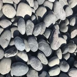 0.90 Cu. Ft., 75 Lb., 1 In. To 2 In. Black Mexican Beach Pebble (40-Bag Contractor Pallet)