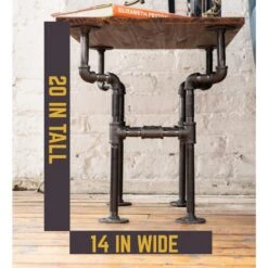 1/2 In. Black Pipe 10.5 In. W X 16/5 In. D X 19 In. H Streetlights Design End Table Kit 12 1/2 In. Black Pipe 10.5 In. W X 16/5 In. D X 19 In. H Streetlights Design End Table Kit -arbor Shop aefe7ad2ea0274a023918097d67a8c5a