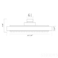 1-Spray 11.81 In. Single Wall Mount Fixed Rain Shower Head In Blue -arbor Shop b064aab1b551008045a6363033286ee0