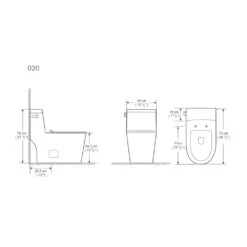 1-Piece 1.28 GPF High Efficiency Single-Flush Elongated Skirted Toilet All-in-One Toilet In White Seat Included 14 1-Piece 1.28 GPF High Efficiency Single-Flush Elongated Skirted Toilet All-in-One Toilet In White Seat Included -arbor Shop b0aaa3ae3726f87bebabdde4c4ad471c