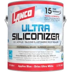 1 Gal. Ultra Siliconizer 100% Acrylic Elastomeric Reflective Roof Coating (Silicone-Modified)
