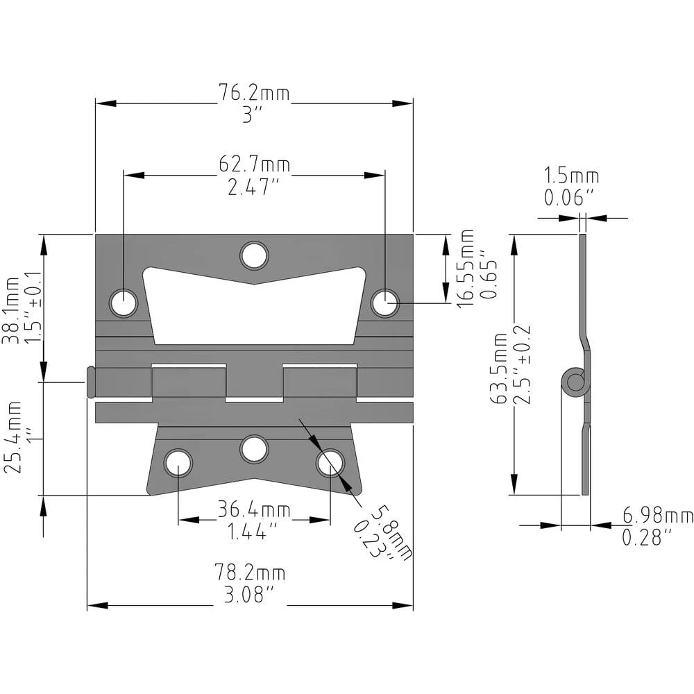 1-1/4 In. X 3 In. White Non-Mortise Hinges (2-Pack) 3 1-1/4 In. X 3 In. White Non-Mortise Hinges (2-Pack) - Image 3