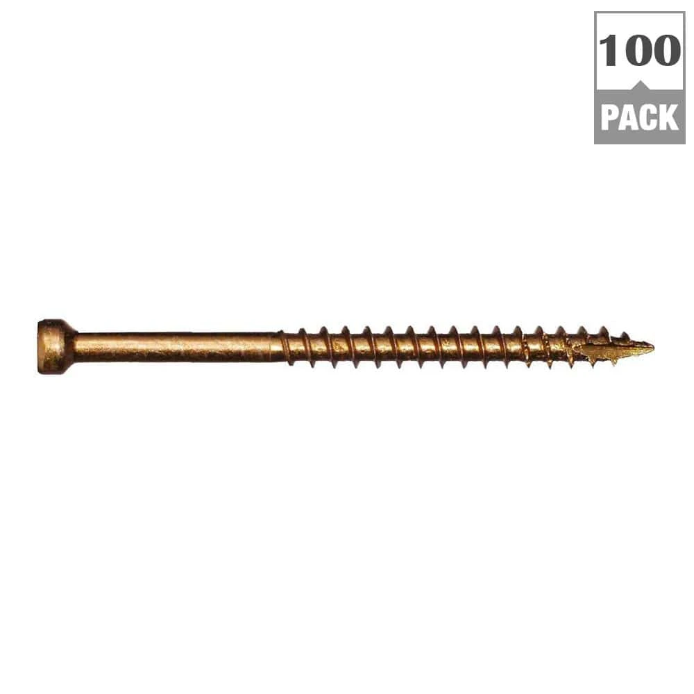 #8 X 2 In. Star Drive Trim-Head Finish Screw (100-per Pack) 4 #8 X 2 In. Star Drive Trim-Head Finish Screw (100-per Pack) - Image 4