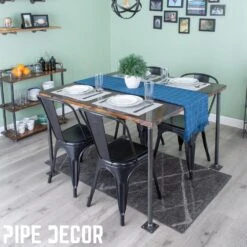 1 In. X 2.5 Ft. L Black Steel Pipe Square Flange Table Leg Kit (Set Of 4) 17 1 In. X 2.5 Ft. L Black Steel Pipe Square Flange Table Leg Kit (Set Of 4) -arbor Shop b47ba3630176574a231bff8f3fada8e4