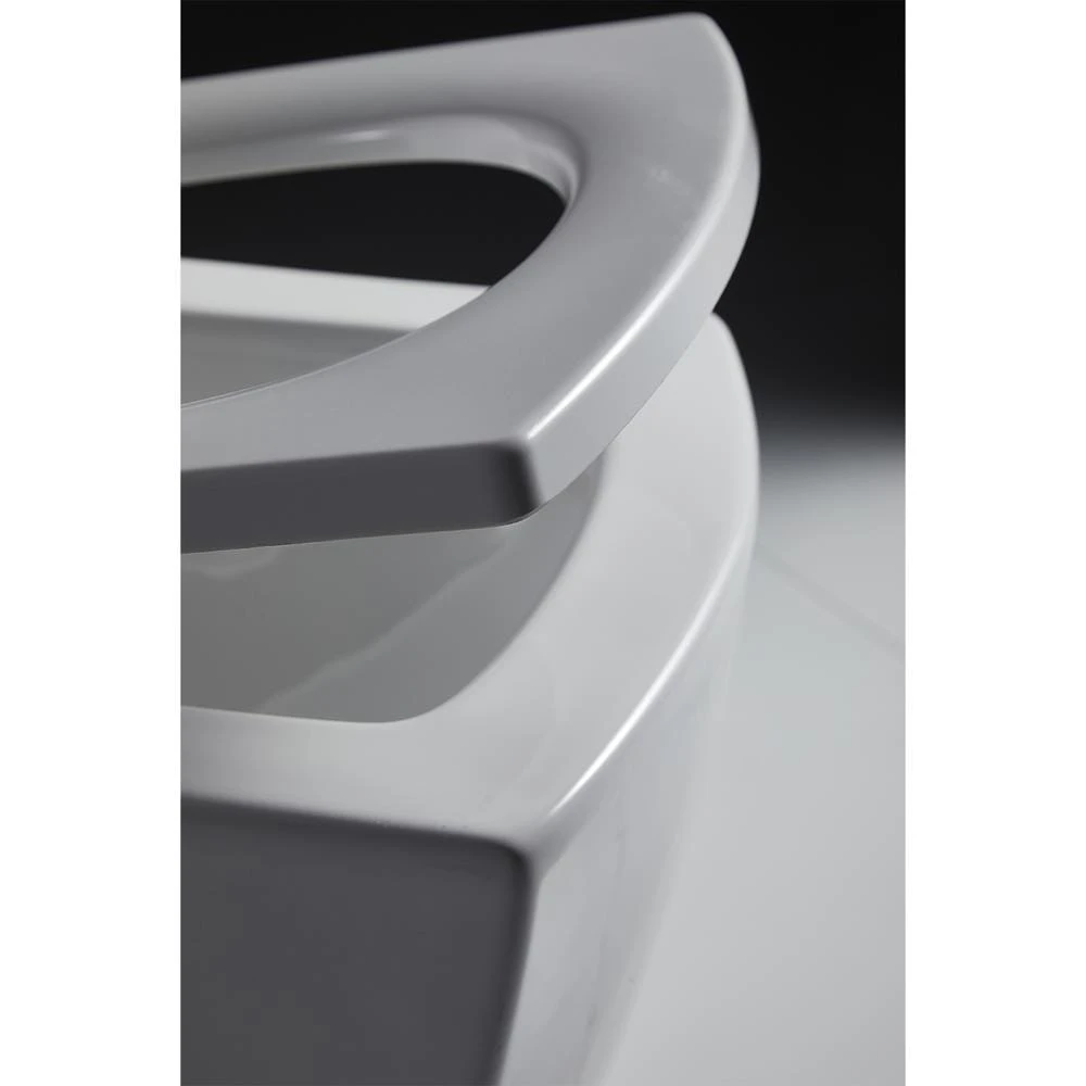 0.8 GPF/1.28 GPF Dual Flush Round Shape Ceramic Elongated Toilet Including Toilet Round Only Seat In White 8 0.8 GPF/1.28 GPF Dual Flush Round Shape Ceramic Elongated Toilet Including Toilet Round Only Seat In White - Image 8