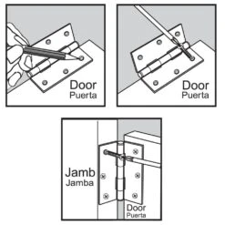 1-1/2 In. Oil-Rubbed Bronze Non-Removable Pin Narrow Utility Hinges (2-Pack) -arbor Shop b87ae5e8069a04a2f804868a2d5a932a