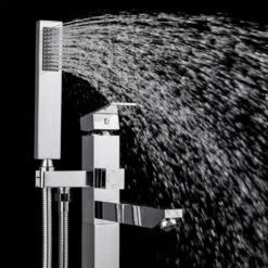 1-Handle Freestanding Floor Mount Roman Tub Faucet Bathtub Filler With Hand Shower In Chrome -arbor Shop ba2380bdf82fbd3e8950a6e88a18d841