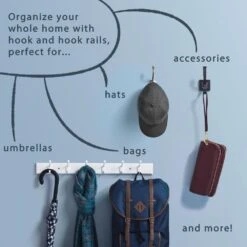 1-13/16 In. Matte Black Single Wall Hook (6-Pack) -arbor Shop bd9a28a370b2ebf840e588cd822262d3