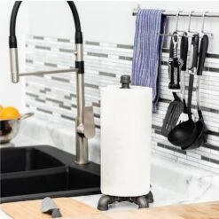 1/2 In. Black Steel Pipe 1.2 Ft. H Paper Towel Holder Kit 14 1/2 In. Black Steel Pipe 1.2 Ft. H Paper Towel Holder Kit -arbor Shop be5c0da4dec4c87b06bddc46d26188a9