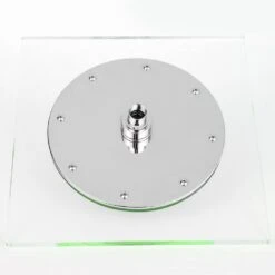 1-Spray 11.81 In. Single Wall Mount Square Fixed Rain Shower Head In Green -arbor Shop c140ecc5c6d38c9ce12756ae99b282bc