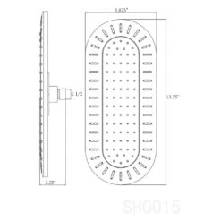 1-Spray 15 In. Single Wall Mount Fixed Rain Shower Head In Chrome -arbor Shop c17e97327fc1ad1f0254a9149de00c2f