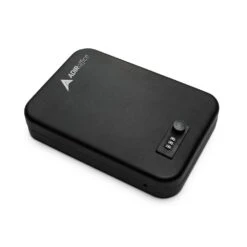 1-Gun Black Portable Travel Dial Lock Gun Safe, Black