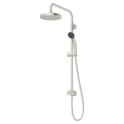 1-Spray 5.59 In. Dual Shower Head And Handheld Shower Head With Low Flow In Satin Nickel