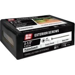 #8 X 2-1/2 In. Philips Bugle-Head Coarse Thread Sharp Point Polymer Coated Exterior Screws (1 Lb./Pack) 8 #8 X 2-1/2 In. Philips Bugle-Head Coarse Thread Sharp Point Polymer Coated Exterior Screws (1 Lb./Pack) -arbor Shop c2eb82003da6efa6312d2bf1c79cd836