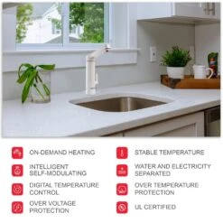 1.8kW 0.5 GPM 2-in-1 Electric Tankless Water Heater / Faucet - Plug-In 13 1.8kW 0.5 GPM 2-in-1 Electric Tankless Water Heater / Faucet - Plug-In -arbor Shop c2edac69d8421bf6310fd46865e3e8ba