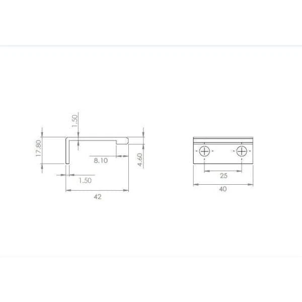Richelieu 1 In. (25 Mm) Brushed Black Contemporary Drawer Edge Pull 4 Richelieu 1 In. (25 Mm) Brushed Black Contemporary Drawer Edge Pull - Image 4