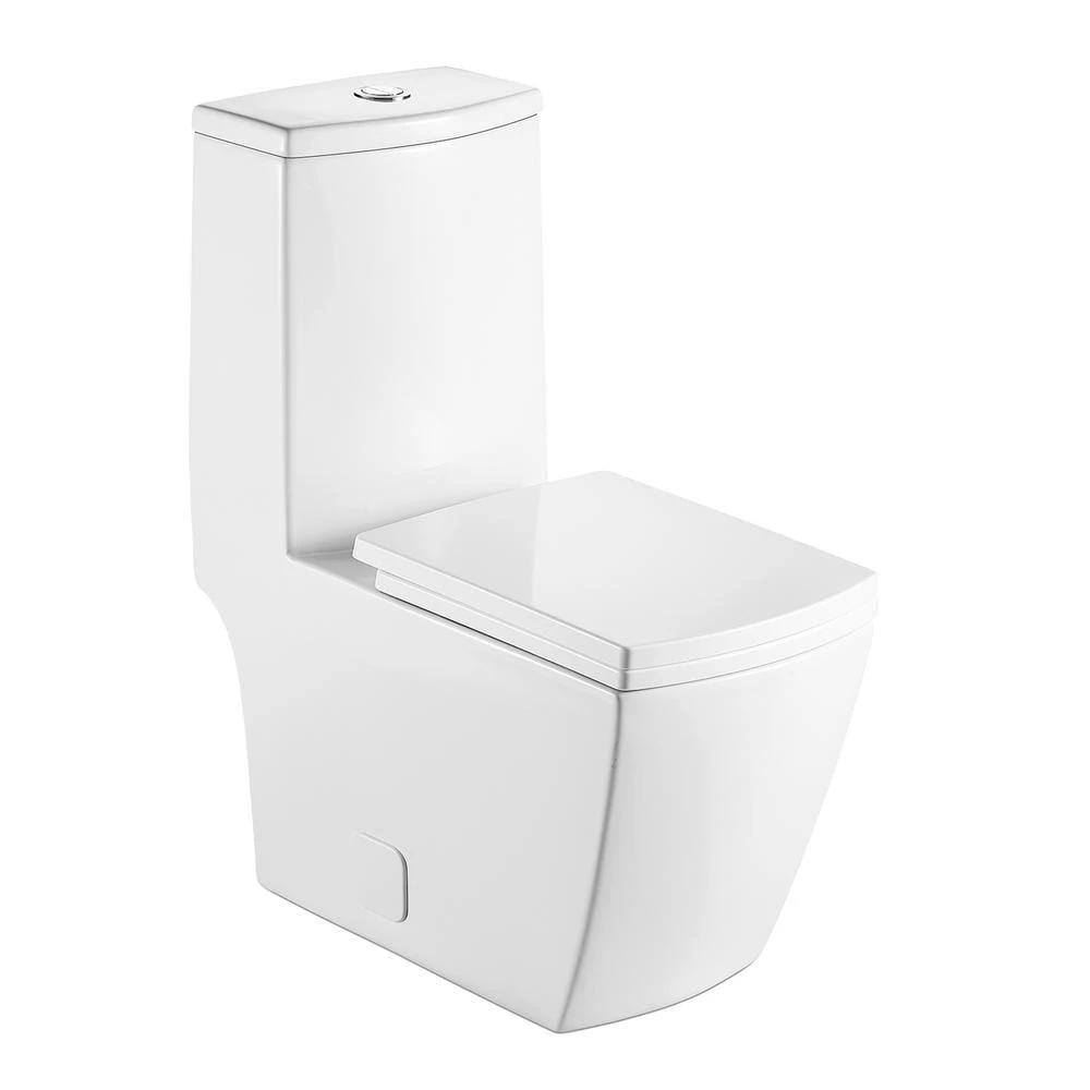 0.8 GPF/1.28 GPF Dual Flush Round Shape Ceramic Elongated Toilet Including Toilet Round Only Seat In White 1 0.8 GPF/1.28 GPF Dual Flush Round Shape Ceramic Elongated Toilet Including Toilet Round Only Seat In White