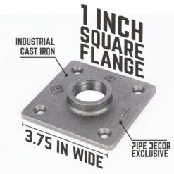 1 In. X 2 Ft. L Black Steel Pipe Square Flange Table Leg Kit (Set Of 4) 16 1 In. X 2 Ft. L Black Steel Pipe Square Flange Table Leg Kit (Set Of 4) -arbor Shop c4ff85dda5d09c1e186b5d4d044a8fc9