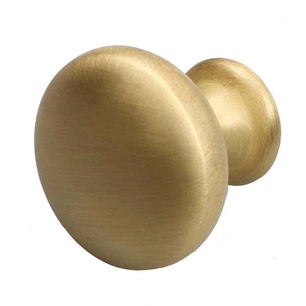 1-1/8 In. Dia Satin Gold Classic Round Cabinet Knobs (10-Pack) 2 1-1/8 In. Dia Satin Gold Classic Round Cabinet Knobs (10-Pack) - Image 2