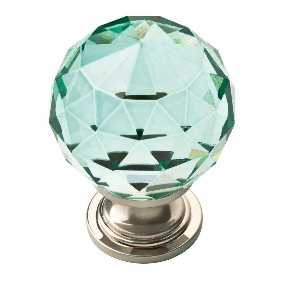 1-3/16 In. (30mm) Chrome And Clear Faceted Glass Cabinet Knob 13 1-3/16 In. (30mm) Chrome And Clear Faceted Glass Cabinet Knob - Image 13