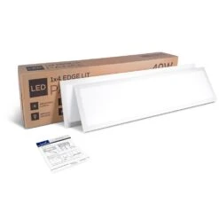 1 Ft. X 4 Ft. White Integrated LED Dimmable Edge Lit Panel, 4000K (4-Pack) 13 1 Ft. X 4 Ft. White Integrated LED Dimmable Edge Lit Panel, 4000K (4-Pack) -arbor Shop c890eb352d26acc2a52c79a491113923