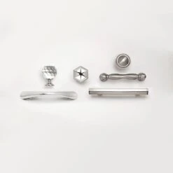 1-3/16 In. (30mm) Chrome And Clear Faceted Glass Cabinet Knob 21 1-3/16 In. (30mm) Chrome And Clear Faceted Glass Cabinet Knob -arbor Shop c89e73dbac747de6b0f04ef556109f19