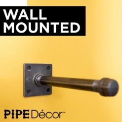 1/2 In. Black Pipe 8 In. L Wall Mounted Square Flange Shelf Bracket Kit (4-Pack) -arbor Shop c964153ae857f1c796a16629a910fd76