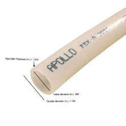 1 In. X 5 Ft. White PEX-A Pipe -arbor Shop c9cccb41e31e9592d2fa61d88b0537fa