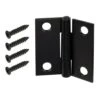 1-1/2 In. Oil-Rubbed Bronze Non-Removable Pin Narrow Utility Hinges (2-Pack)