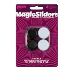 1-1/8 - 1-1/4 In. Grip Tip Round Magic Sliders (4-Pack)