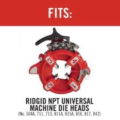 RIDGID 1 In. To 2 In. NPT Right-Hand High-Speed Pipe Dies For Universal Die Heads -arbor Shop cd8d5fa196093777440f3a72fd8d32fd