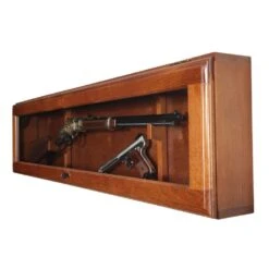 1 Gun Horizontal Key Locking Display Cabinet In Brown -arbor Shop ce34d93655ef7ddaaf841473e9482072