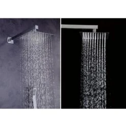 1-Spray Patterns With 1.5 GPM 10 In. Wall Mount Dual Shower Heads In Chrome 14 1-Spray Patterns With 1.5 GPM 10 In. Wall Mount Dual Shower Heads In Chrome -arbor Shop d0cb4867dd29f1a1c7b69fd45b27a938