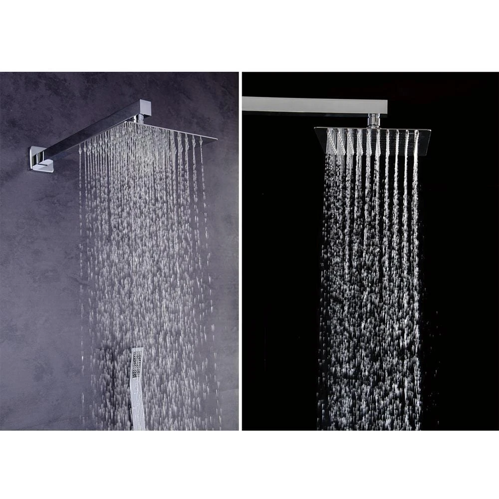 1-Spray Patterns With 1.5 GPM 10 In. Wall Mount Dual Shower Heads In Chrome 5 1-Spray Patterns With 1.5 GPM 10 In. Wall Mount Dual Shower Heads In Chrome - Image 5