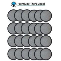 (24) Premium Replacement Charcoal Water Filter Disks For All Mr. Coffee Machines, Replaces Filter Disc, 24 Pack