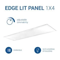 1 Ft. X 4 Ft. White Integrated LED Dimmable Edge Lit Panel, 4000K (4-Pack) 16 1 Ft. X 4 Ft. White Integrated LED Dimmable Edge Lit Panel, 4000K (4-Pack) -arbor Shop d96523c4517e35ca5427d7448243e28c