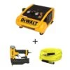DeWALT 1 Gal. Portable Electric Trim Air Compressor With Bonus 23-Gauge 2 In. Pin Nailer And Hose
