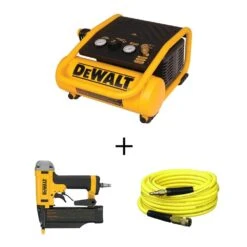 DeWALT 1 Gal. Portable Electric Trim Air Compressor With Bonus 23-Gauge 2 In. Pin Nailer And Hose