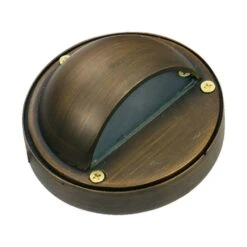 1-Light Antique Bronze Die Cast Brass Step Light