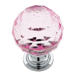 1-3/16 In. (30mm) Chrome And Clear Faceted Glass Cabinet Knob 24 1-3/16 In. (30mm) Chrome And Clear Faceted Glass Cabinet Knob -arbor Shop da20240ecbbad25a60e396080e809a16