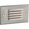 1-Light Brushed Nickel LED Step Light/Wall Light